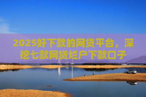 2025好下款的网贷平台，深挖七款网贷烂户下款口子
