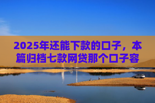 2025年还能下款的口子，本篇归档七款网贷那个口子容易下款
