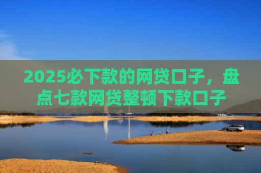 2025必下款的网贷口子，盘点七款网贷整顿下款口子