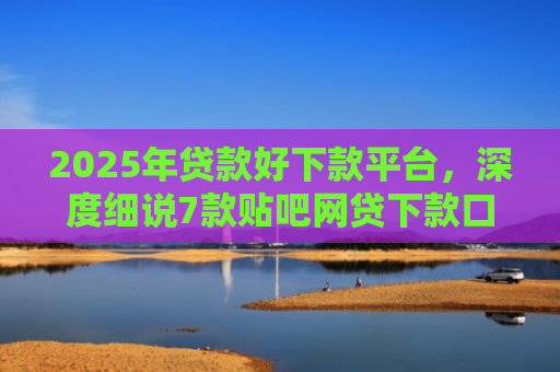 2025年贷款好下款平台，深度细说7款贴吧网贷下款口子