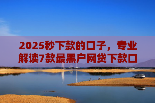 2025秒下款的口子，专业解读7款最黑户网贷下款口子