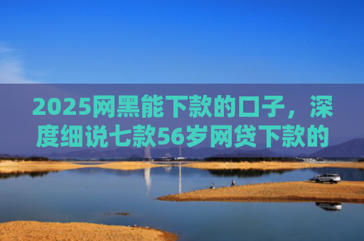 2025网黑能下款的口子，深度细说七款56岁网贷下款的口子