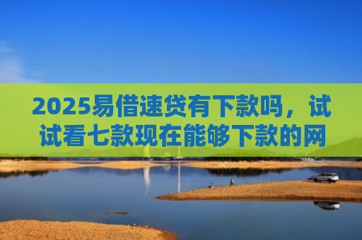 2025易借速贷有下款吗，试试看七款现在能够下款的网贷口子