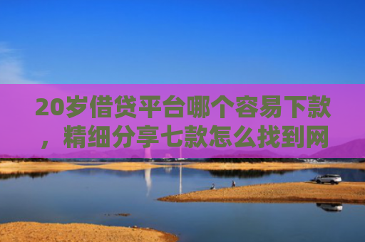 20岁借贷平台哪个容易下款，精细分享七款怎么找到网贷下款的口子