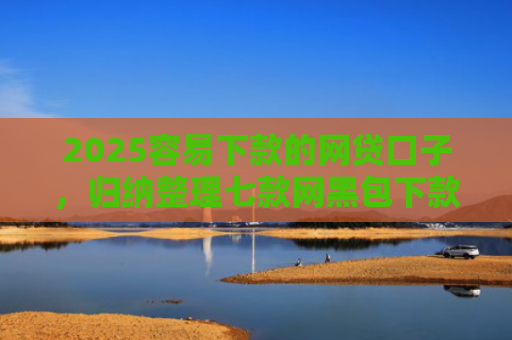 2025容易下款的网贷口子，归纳整理七款网黑包下款的网贷口子