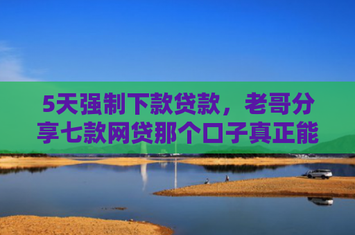 5天强制下款贷款，老哥分享七款网贷那个口子真正能下款