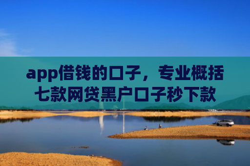 app借钱的口子，专业概括七款网贷黑户口子秒下款