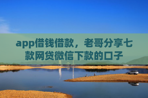 app借钱借款，老哥分享七款网贷微信下款的口子