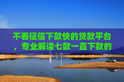 不看征信下款快的贷款平台，专业解读七款一直下款的网贷老口子