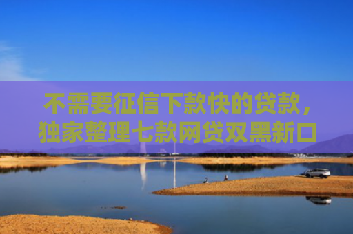 不需要征信下款快的贷款，独家整理七款网贷双黑新口子可以下款