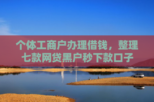 个体工商户办理借钱，整理七款网贷黑户秒下款口子