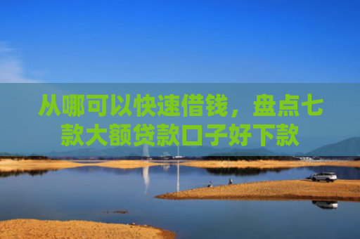 从哪可以快速借钱，盘点七款大额贷款口子好下款