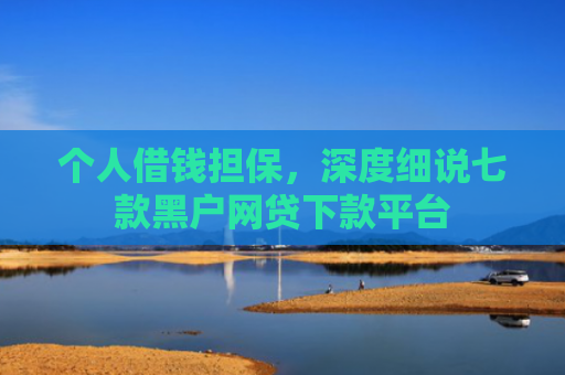 个人借钱担保，深度细说七款黑户网贷下款平台