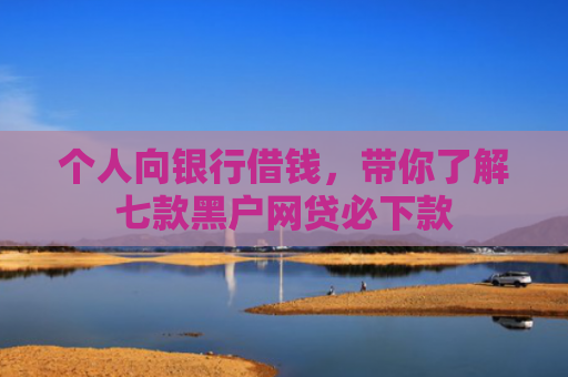 个人向银行借钱，带你了解七款黑户网贷必下款