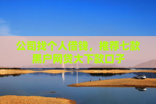 公司找个人借钱，推荐七款黑户网贷大下款口子