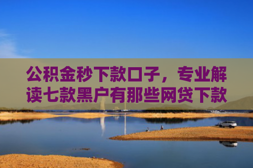 公积金秒下款口子，专业解读七款黑户有那些网贷下款