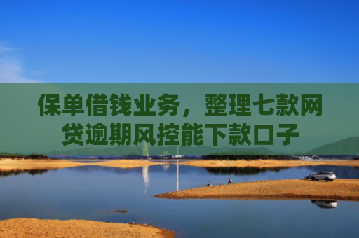 保单借钱业务，整理七款网贷逾期风控能下款口子
