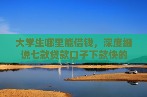 大学生哪里能借钱，深度细说七款贷款口子下款快的