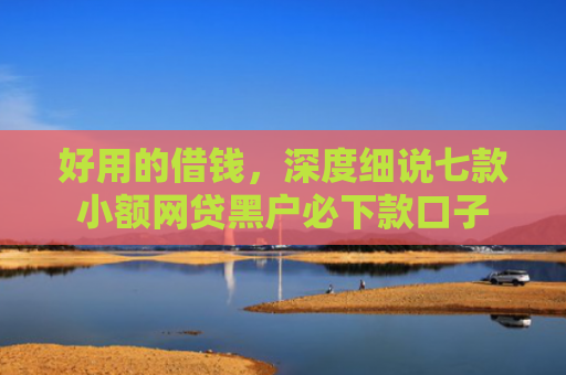 好用的借钱，深度细说七款小额网贷黑户必下款口子