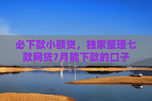 必下款小额贷，独家整理七款网贷7月能下款的口子