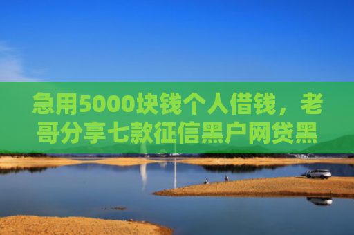 急用5000块钱个人借钱，老哥分享七款征信黑户网贷黑户能下款