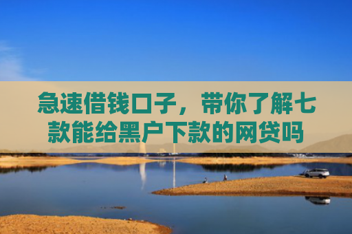 急速借钱口子，带你了解七款能给黑户下款的网贷吗