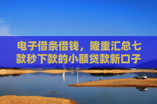 电子借条借钱，隆重汇总七款秒下款的小额贷款新口子