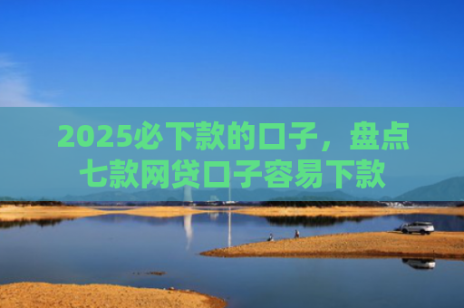 2025必下款的口子，盘点七款网贷口子容易下款