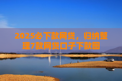 2025必下款网贷，归纳整理7款网贷口子下款图