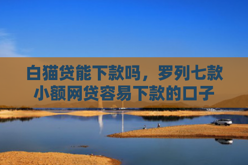 白猫贷能下款吗，罗列七款小额网贷容易下款的口子