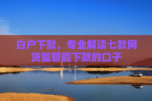 白户下款，专业解读七款网贷监管能下款的口子