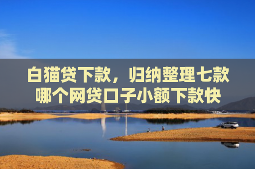 白猫贷下款，归纳整理七款哪个网贷口子小额下款快