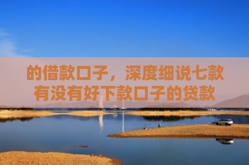 的借款口子，深度细说七款有没有好下款口子的贷款