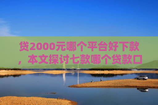贷2000元哪个平台好下款，本文探讨七款哪个贷款口子下款