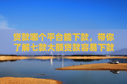贷款哪个平台能下款，带你了解七款大额贷款容易下款的口子