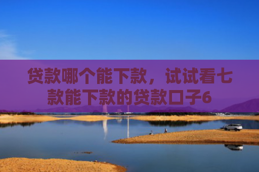 贷款哪个能下款，试试看七款能下款的贷款口子6