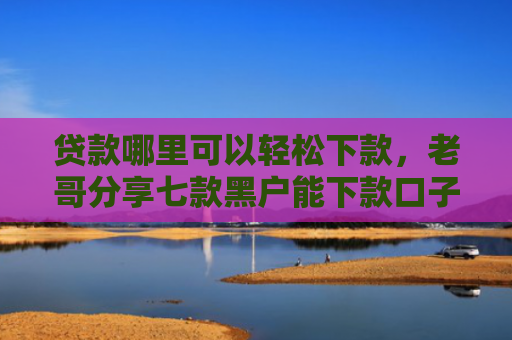 贷款哪里可以轻松下款，老哥分享七款黑户能下款口子贷款吗