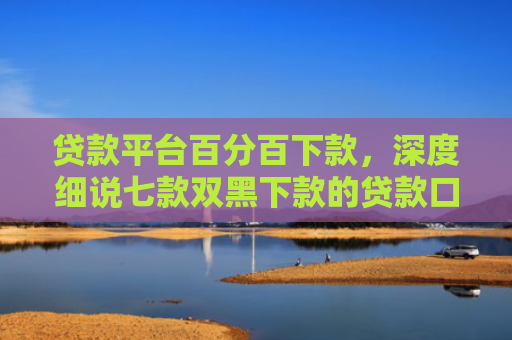 贷款平台百分百下款，深度细说七款双黑下款的贷款口子