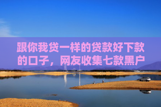 跟你我贷一样的贷款好下款的口子，网友收集七款黑户什么网贷必下款
