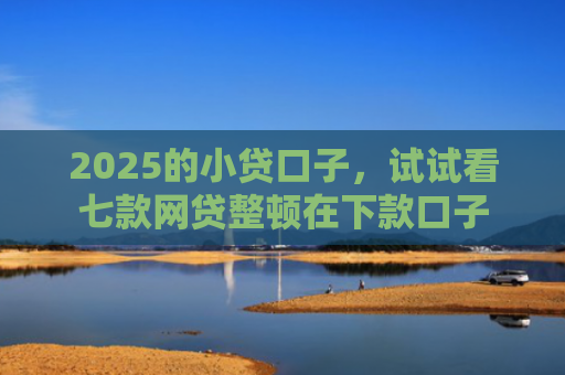 2025的小贷口子，试试看七款网贷整顿在下款口子