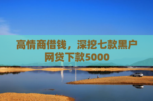 高情商借钱，深挖七款黑户网贷下款5000