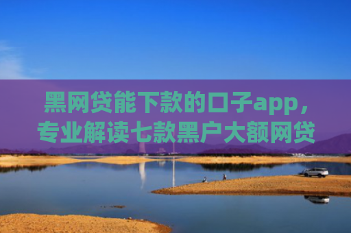 黑网贷能下款的口子app，专业解读七款黑户大额网贷当天下款