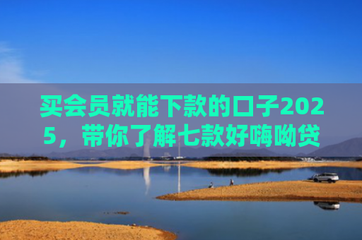 买会员就能下款的口子2025，带你了解七款好嗨呦贷款黑户能下款吗