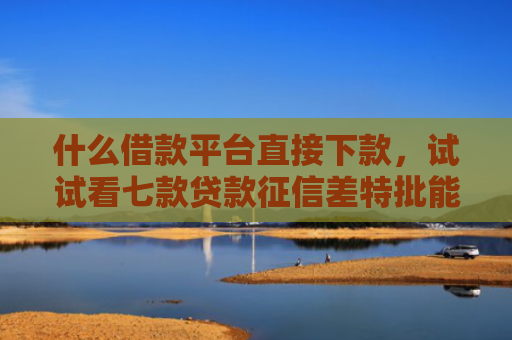 什么借款平台直接下款，试试看七款贷款征信差特批能下款吗