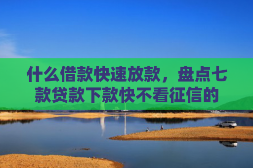 什么借款快速放款，盘点七款贷款下款快不看征信的
