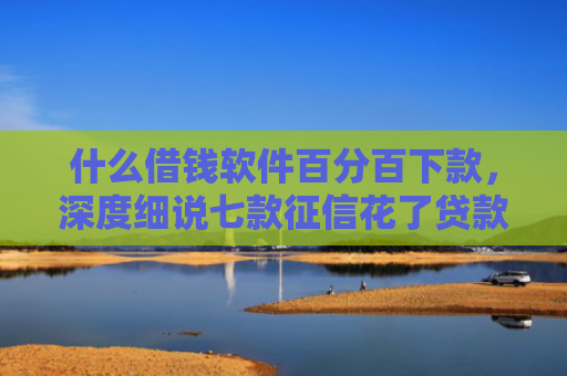 什么借钱软件百分百下款，深度细说七款征信花了贷款好下款吗