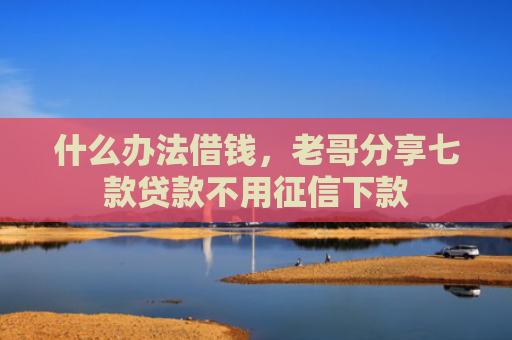 什么办法借钱，老哥分享七款贷款不用征信下款