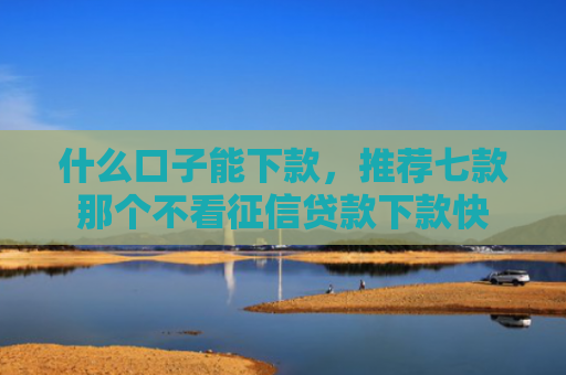 什么口子能下款，推荐七款那个不看征信贷款下款快