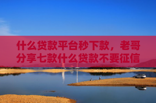 什么贷款平台秒下款，老哥分享七款什么贷款不要征信下款快
