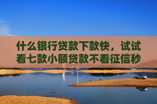 什么银行贷款下款快，试试看七款小额贷款不看征信秒下款